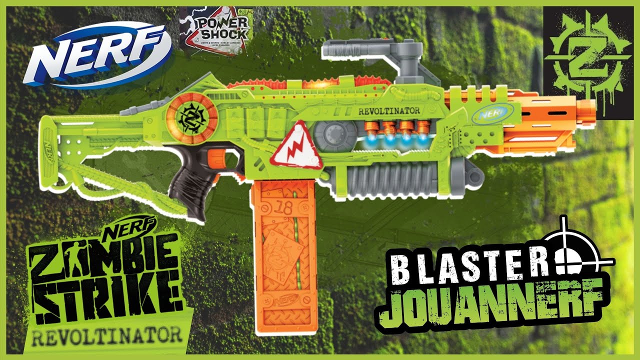 [REVUE] NERF ZOMBIE STRIKE REVOLTINATOR, le 1er NERF zombie strike électrique ! En Français fr.