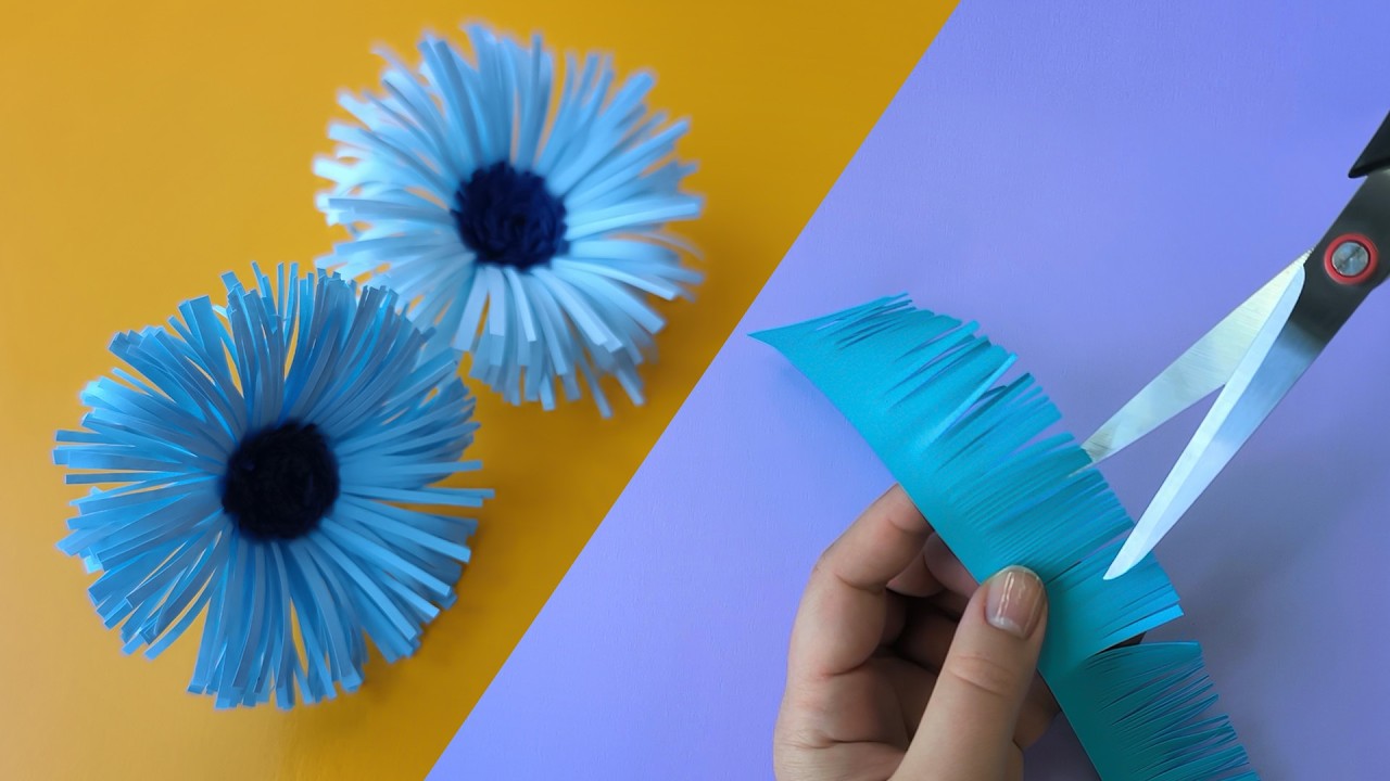 Простой цветок из бумаги ❀ Easy Paper Flower DIY