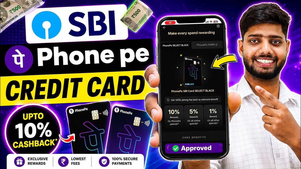 SBI PhonePe Credit Card Full Review | PhonePe SBI credit card apply || Black & Purple Credit Card