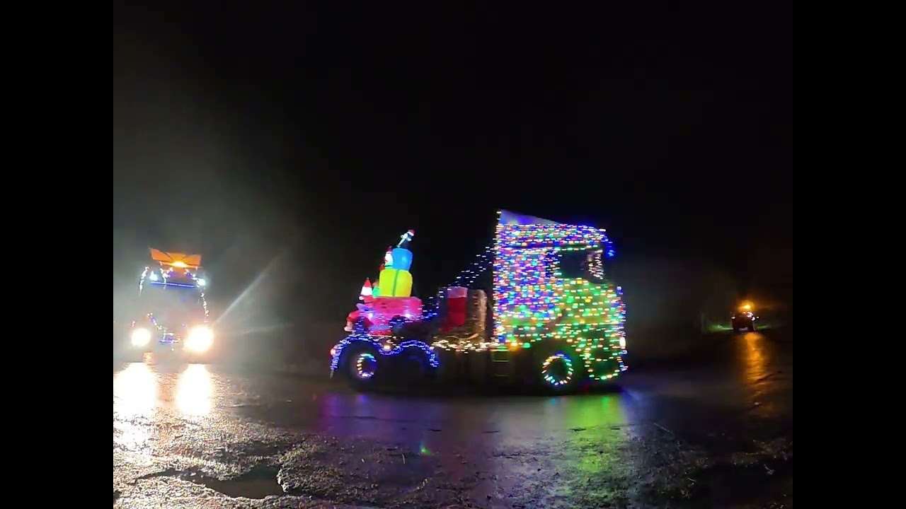 The Wolds Festive Illuminated Charity, Truck and Tractor Run 2025