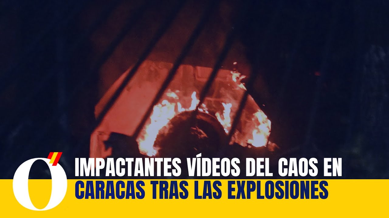 Impactantes vídeos del caos en Caracas tras las explosiones