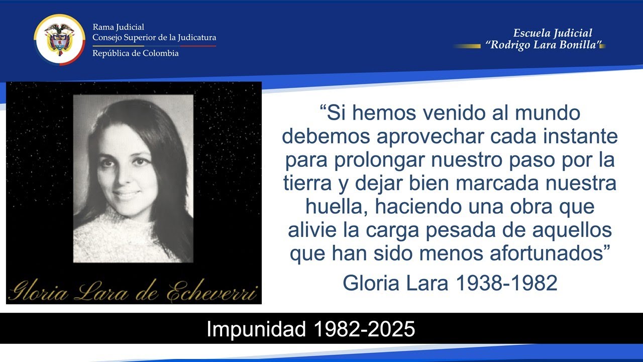 Gloria Lara de Echeverri: Verdad, Memoria, Justicia y Reparación - Segunda parte | Videoconferencia