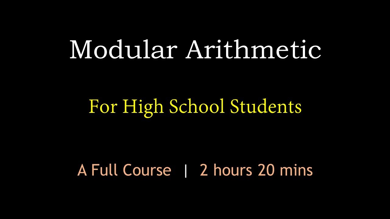Modular Arithmetic | A Full Course | Maths Center