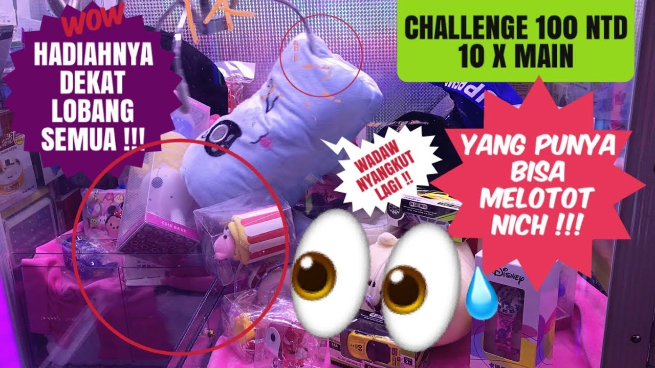 MESINNYA DI ACAK-ACAK |10 X MAIN CHALLENGE| CLAW MACHINE | 夾娃娃