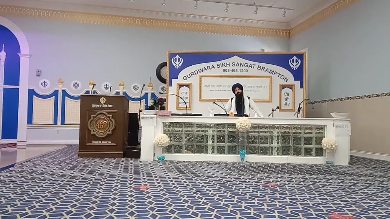 Live Katha Vichaar Gurdwara Sikh Sangat Brampton Canada
