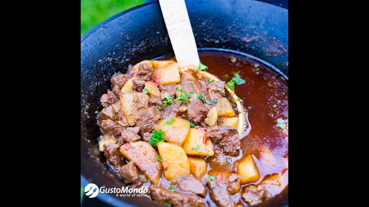 Beef goulash with dark beer recipe. Beef stew recipe | Gustomondo