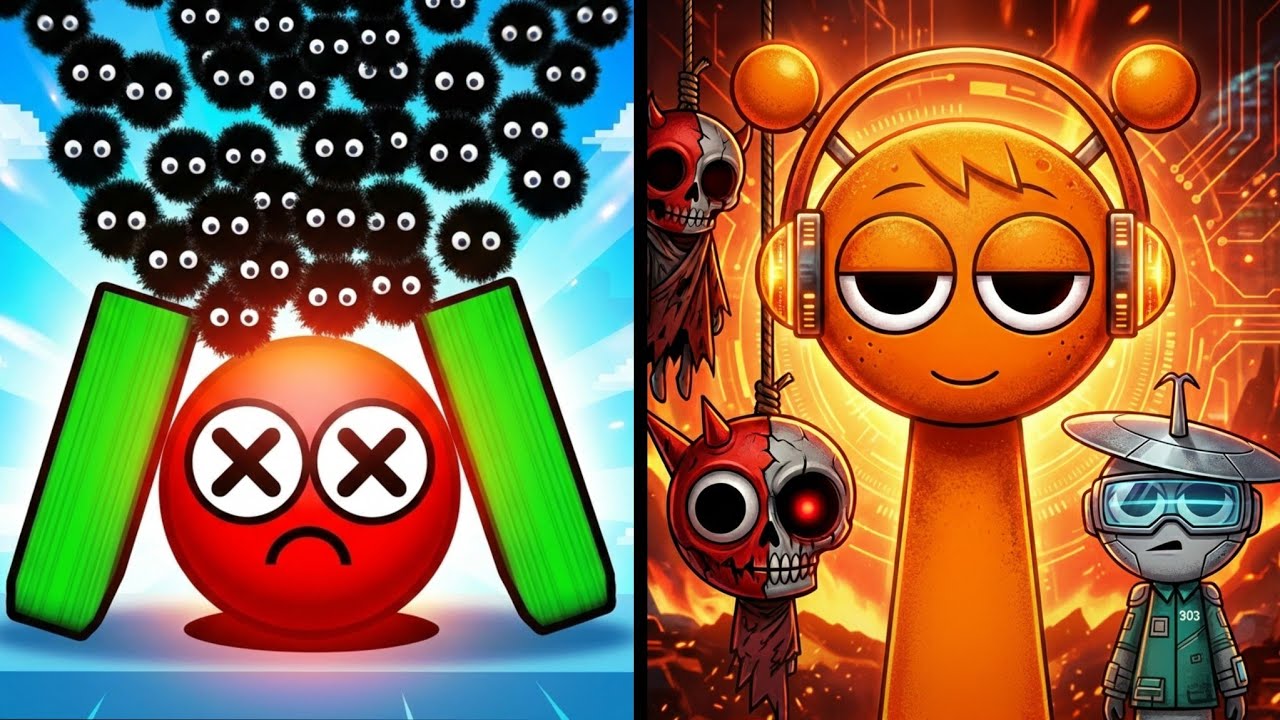 Hide Ball Vs Spranky Run 😡👹🧟🐉 Max All Levels Android iOS Gameplay Ep 1025