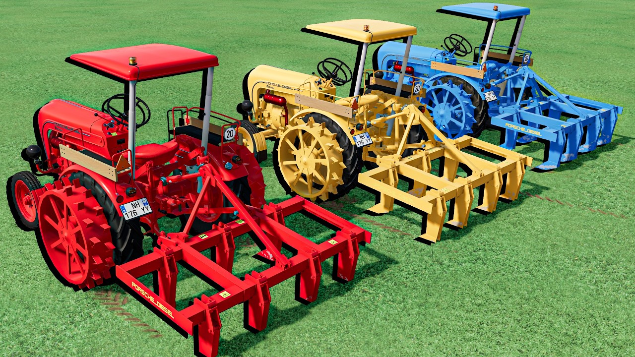 I Spent 1 HOUR in MUDDY FIELD with 271.000$ for CULTIVATING with Mini Tractors - FS22