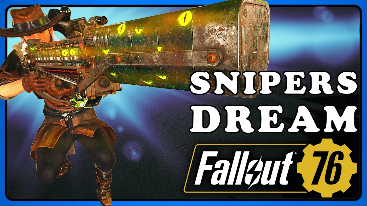 Fallout 76: Sniper Human Build & Gauss Rifle Review. No Vats, One Shot.