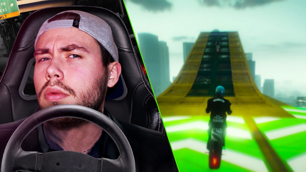 ZIEKE SCOOTER STUNTRACE | GTA 5 MET DE BANKZITTERS #16