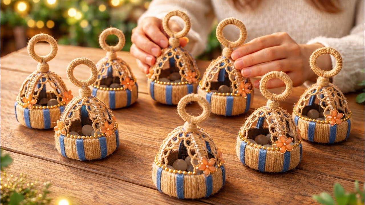 Tolle Idee mit Stoffresten und Fäden! Ich habe 20 Stück gemacht und alle verkauft