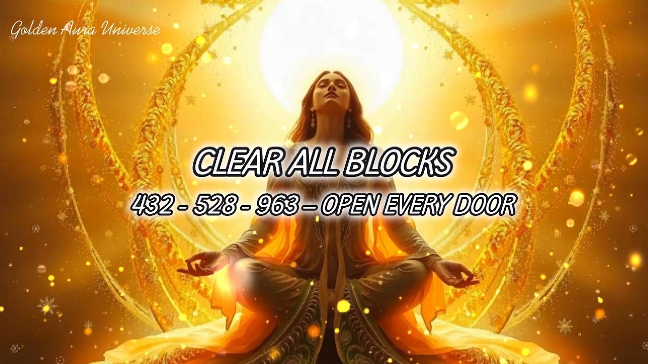 CLEAR ALL BLOCKS & OPEN EVERY DOOR |432Hz + 528Hz +963Hz -Attract Wealth, Love, Miracles &Prosperity