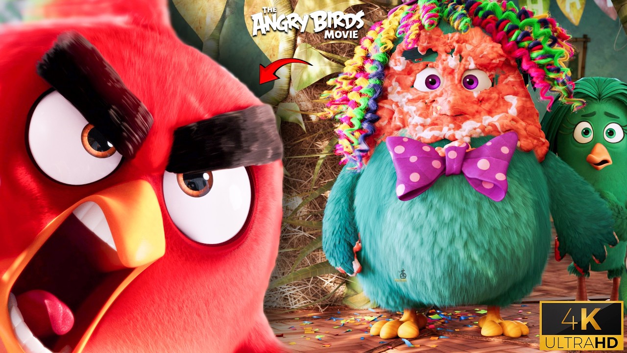 Angry Birds - Ярость Реда. Смешная сцена в 4K.