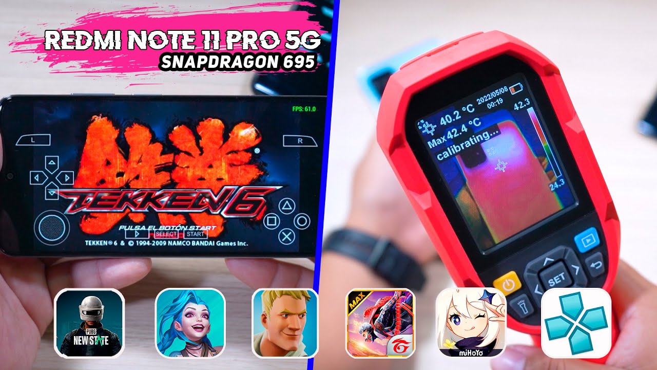 REDMI NOTE 11 PRO 5G│Pruebas de POTENCIA y RENDIMIENTO│GENSHIN IMPACT, FORTNITE, WILD RIFT NEW STATE
