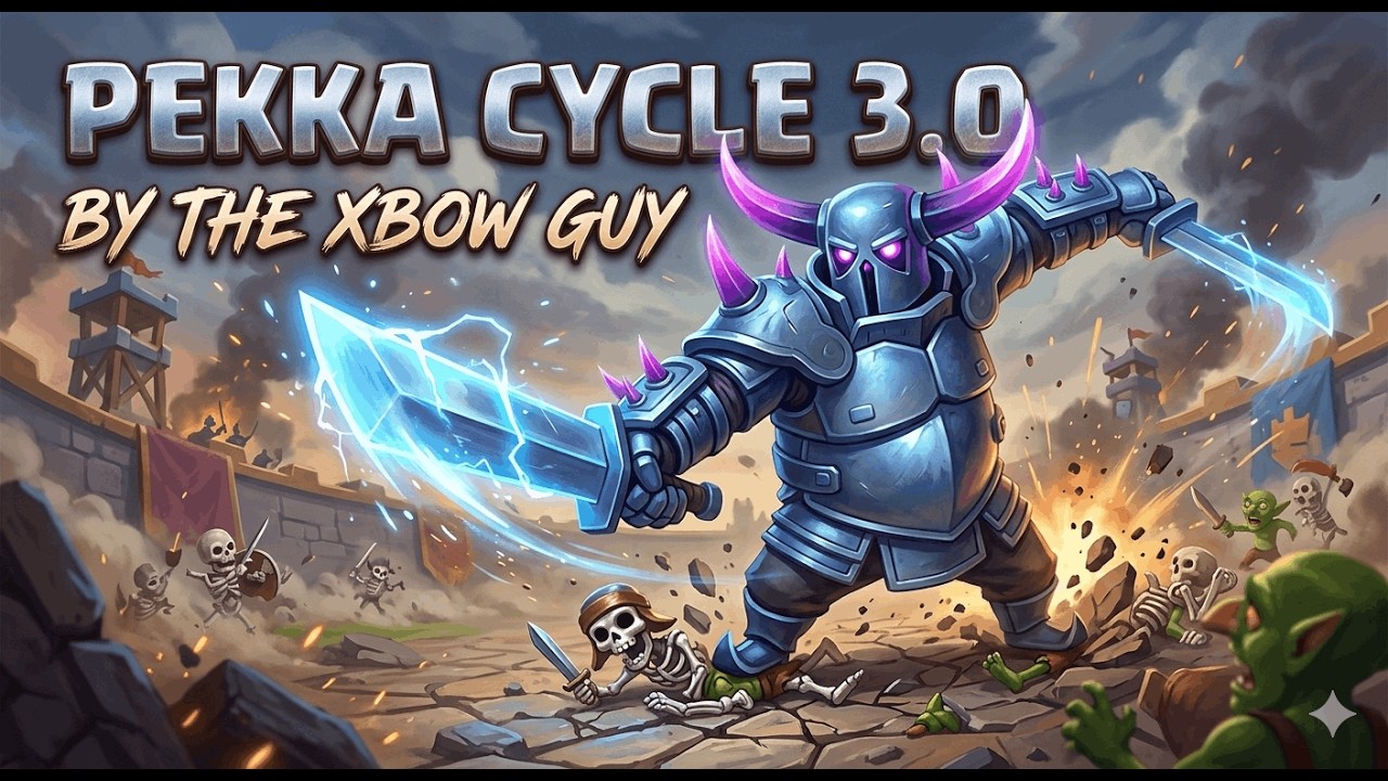 PEEKA CYCLE 3.0 #clashroyale #supercell #pekka #gaming #xbow #megaknight #mobilegaming #minipekka
