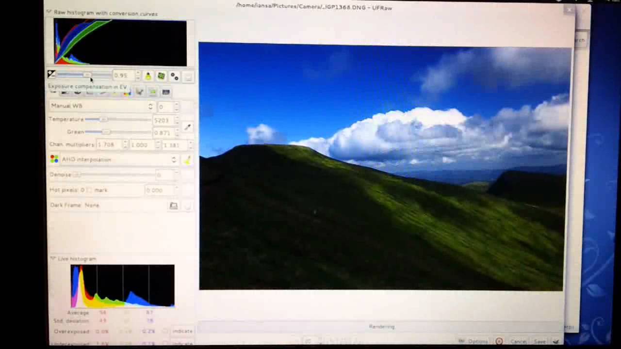 Tweaking Digital Negatives using UFRaw
