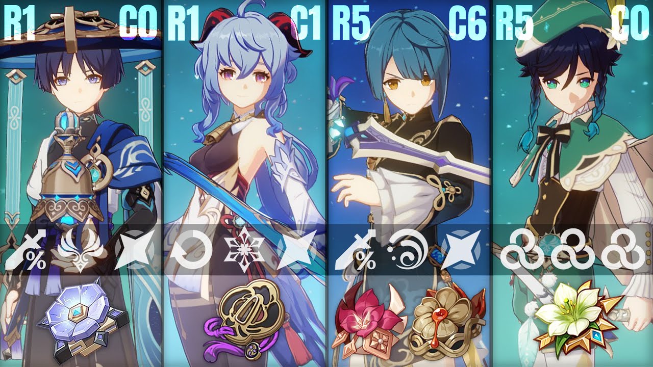 Ice Blender | Abyss 12-1-2 | Wanderer Ganyu Xingqiu Venti | Scaramouche Permafreeze | Genshin Impact