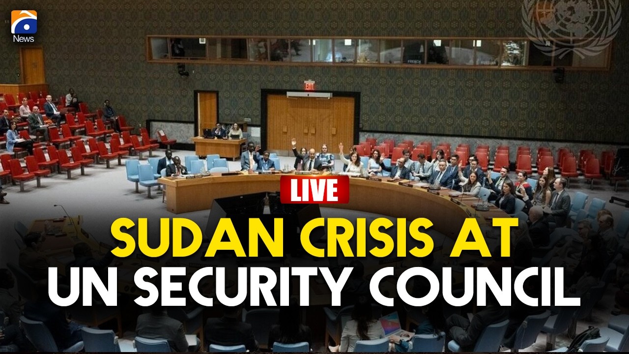 🔴 𝗟𝗶𝘃𝗲: UN Security Council Holds Key Meeting on Sudan Crisis | Geo News English