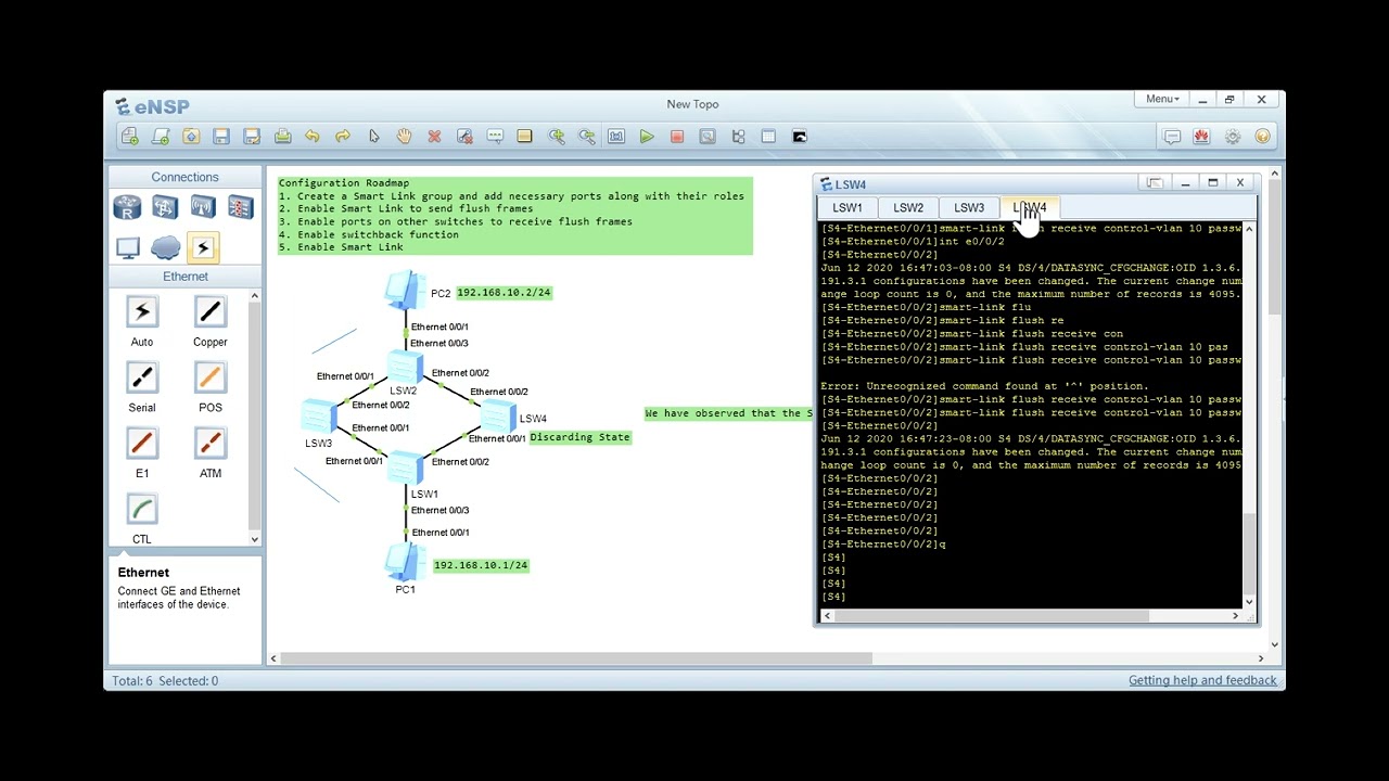 How to configure Smart Link and Monitor Link function on switches