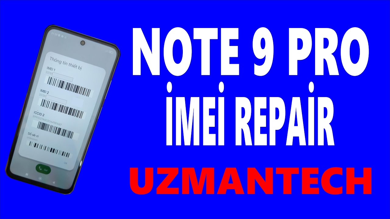 xiaomi note 9 pro imei atma - imei repair #note9pro #imei #repair #xiaomi