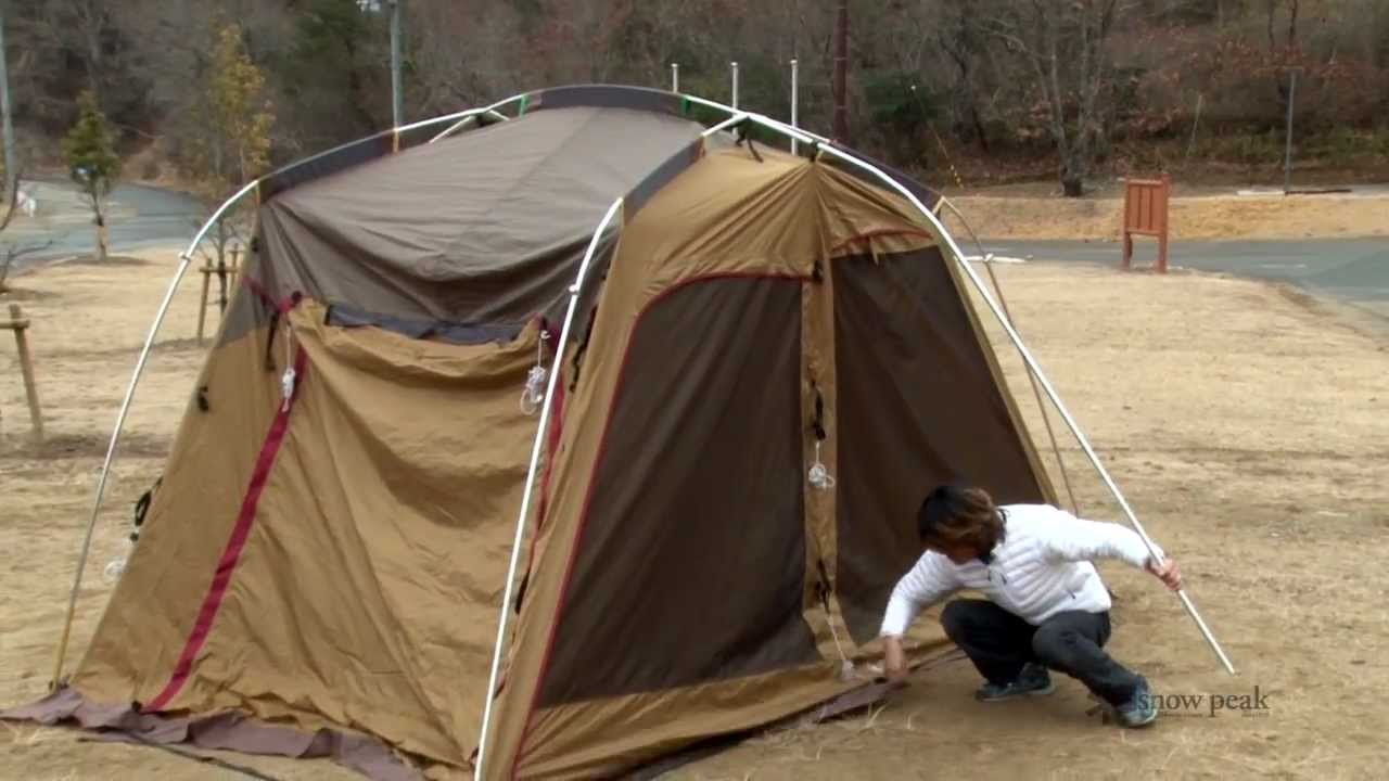 メッシュシェルター設営動画