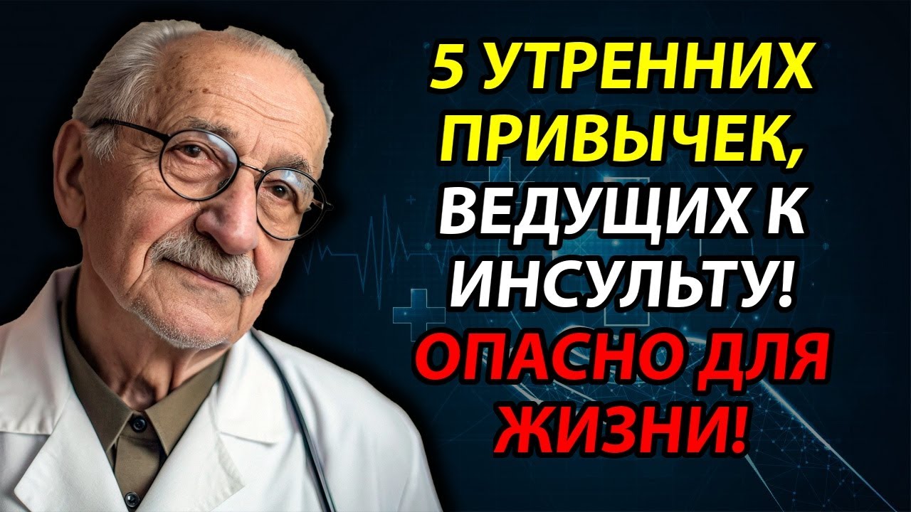 ⚠️ Утро может быть опасно для пожилых: 5 привычек, провоцирующих инсульт!