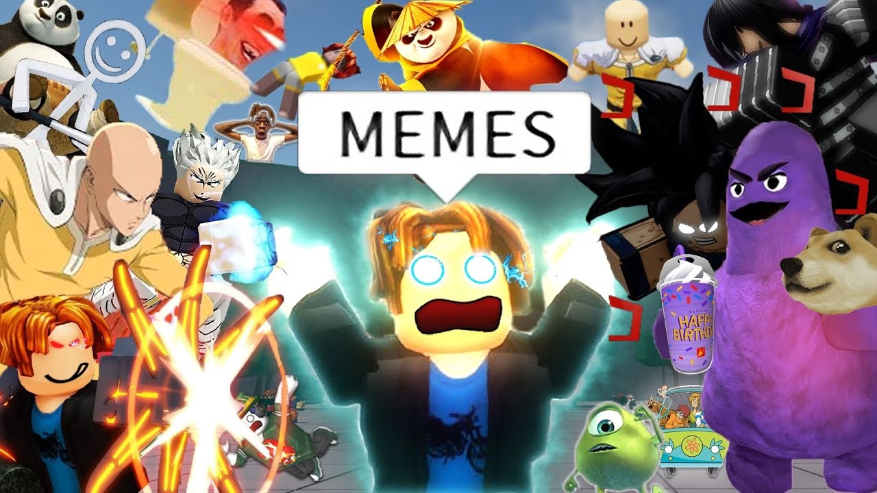 ROBLOX Strongest Battlegrounds Funny Moments (MEMES)