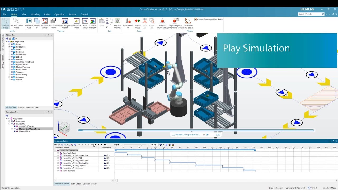 Process Simulate Tutorial 3 - How to setup a basic simulation