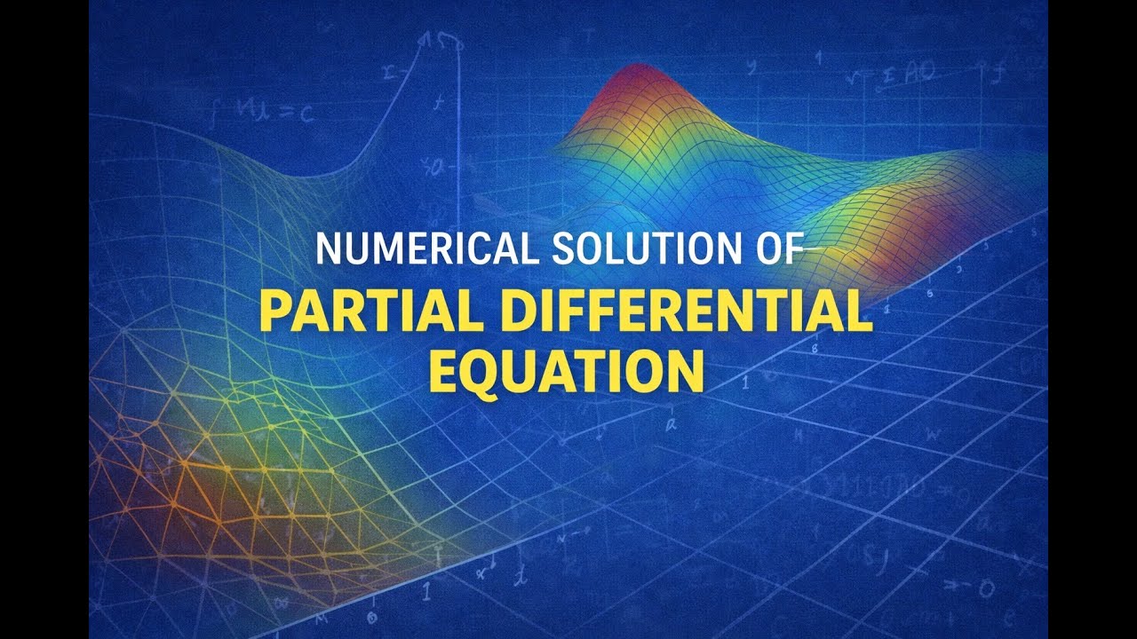 Numerical Solution of Partial Diff Eq | Elliptic, Parabolic, Hyperbolic PDEs | Hindi/Urdu