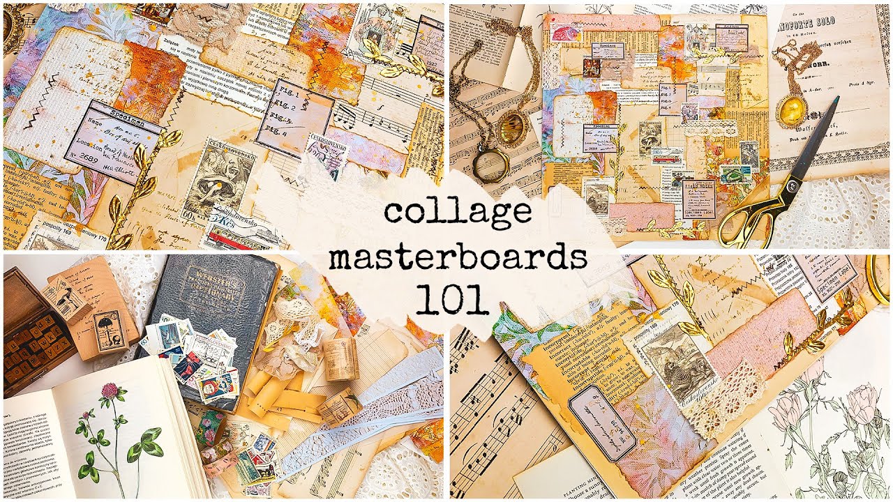 What Are COLLAGE MASTERBOARDS and What to Use to Make Them (You Already Have All the Things!)