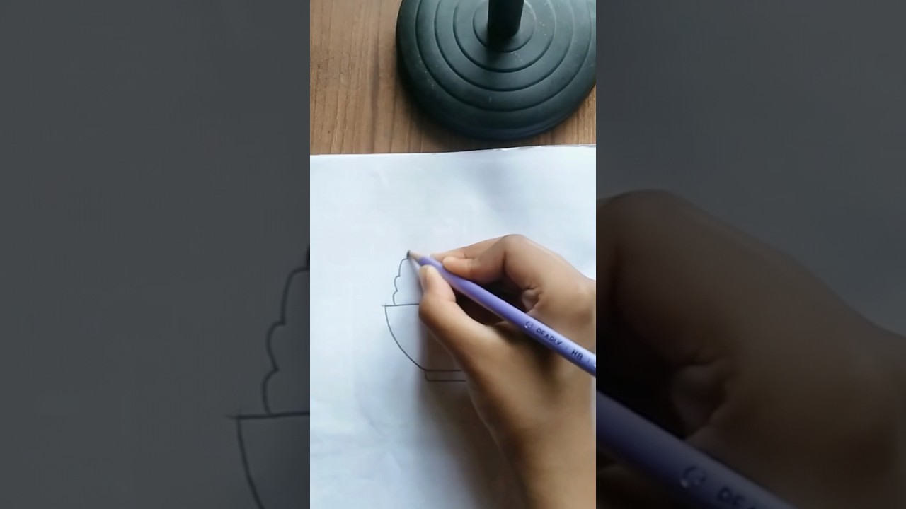 How to draw rice bowl 