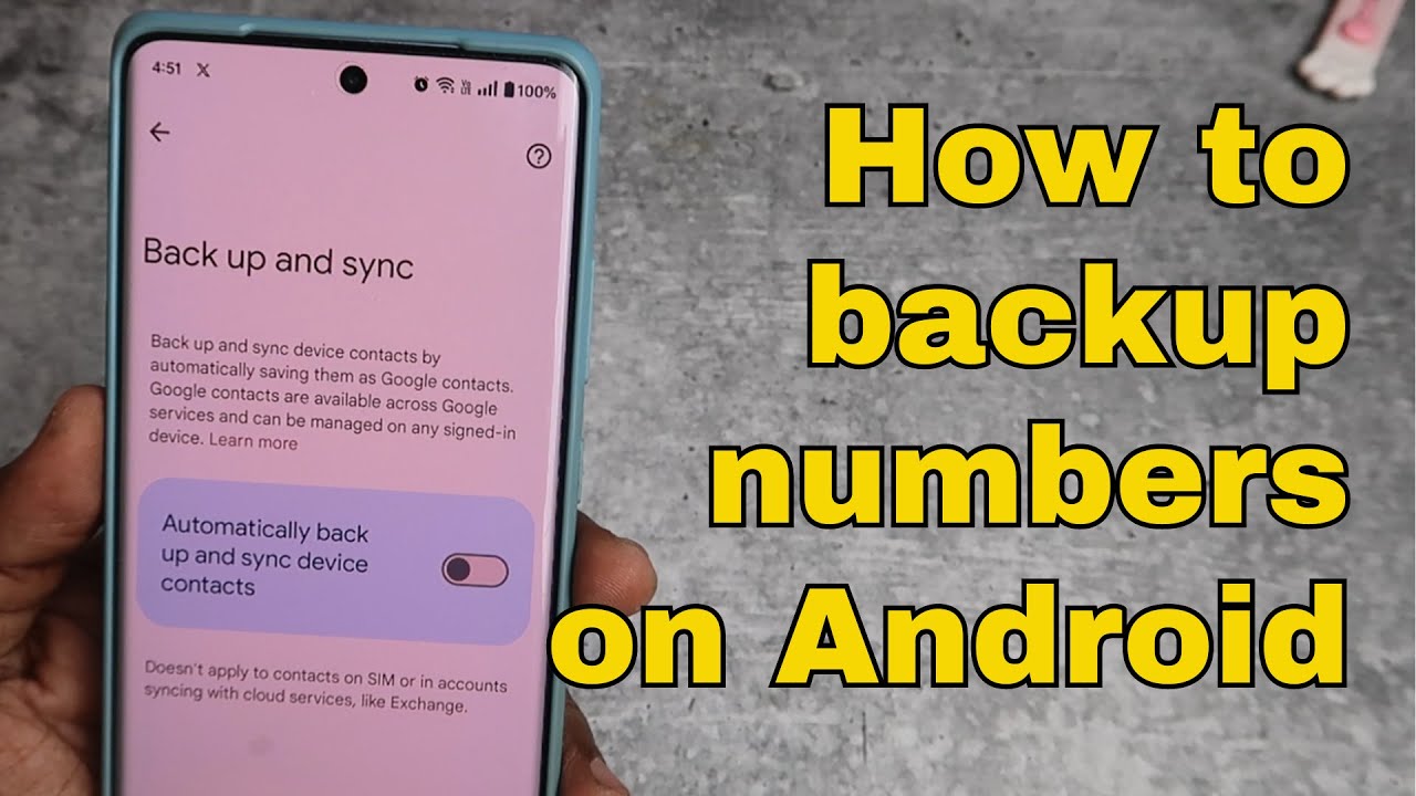 How to backup, restore contact numbers on Android Phone | Contact number backup