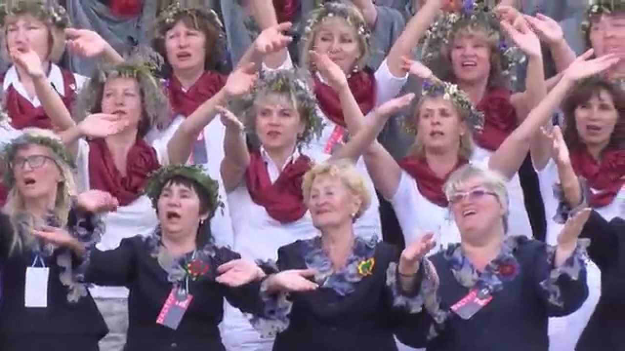 SAULĖLYDIS TĖVIŠKĖJE - 2014 Dainų šventė diriguoja A.Zubkauskiene