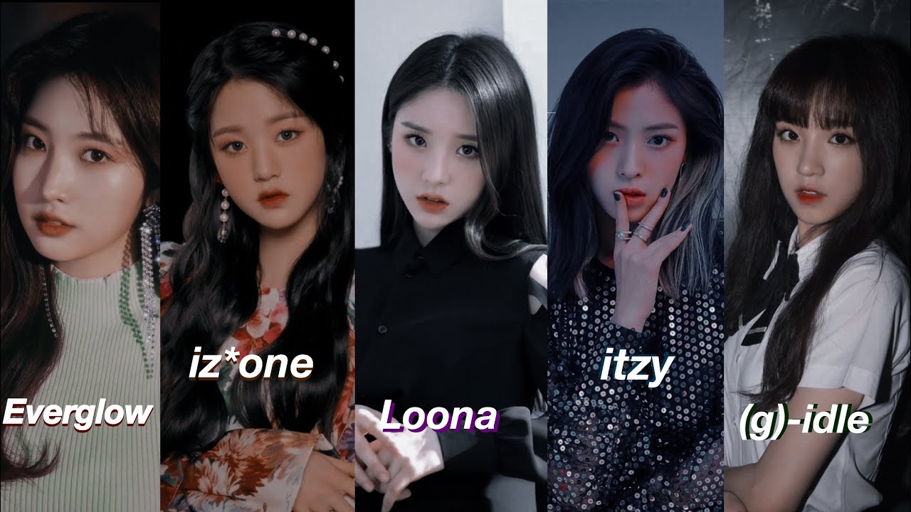 ITZY VS IZ*ONE VS LOONA VS EVERGLOW VS (G)-IDLE Ranking In Different Categories (2020)