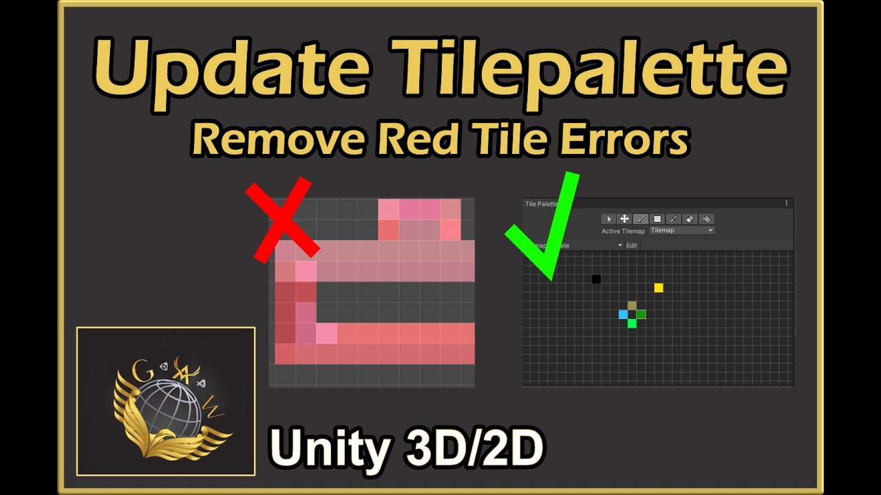 Unity tile palette Update, without red squares