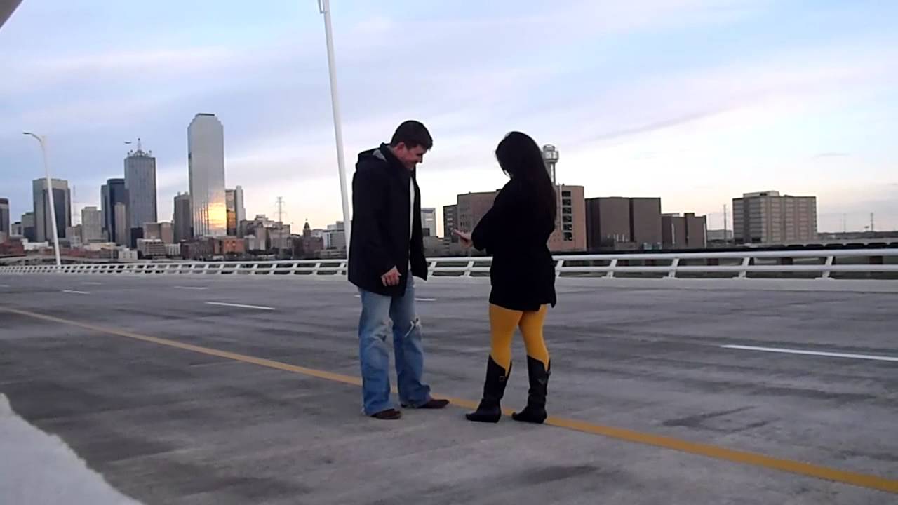 Margaret Hunt Hill Bridge marriage proposal 1/28/12