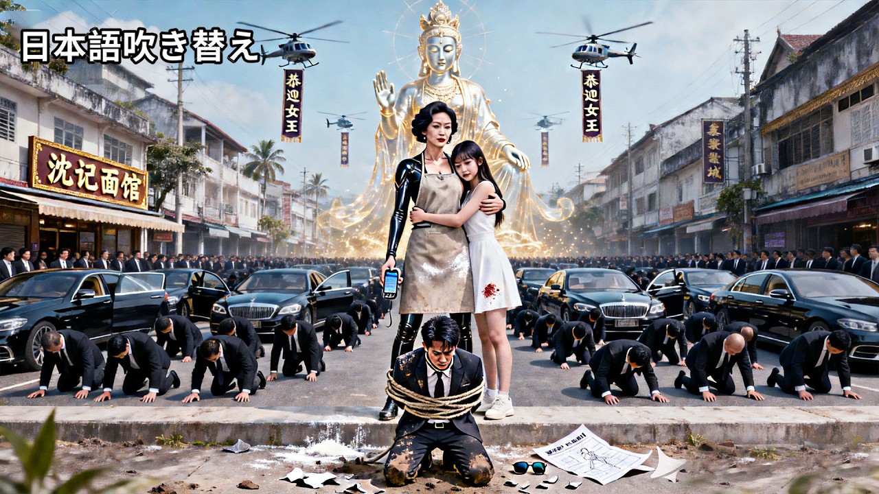 【日本語吹き替え】ラーメン屋の女将の正体は、12都市を跪かせた“鉄血の女王”だった！たった一本の電話でモンラック中の黒道と財閥が集結。娘を奪った傲慢な若様は、今、地面に額を擦りつけて謝罪している。