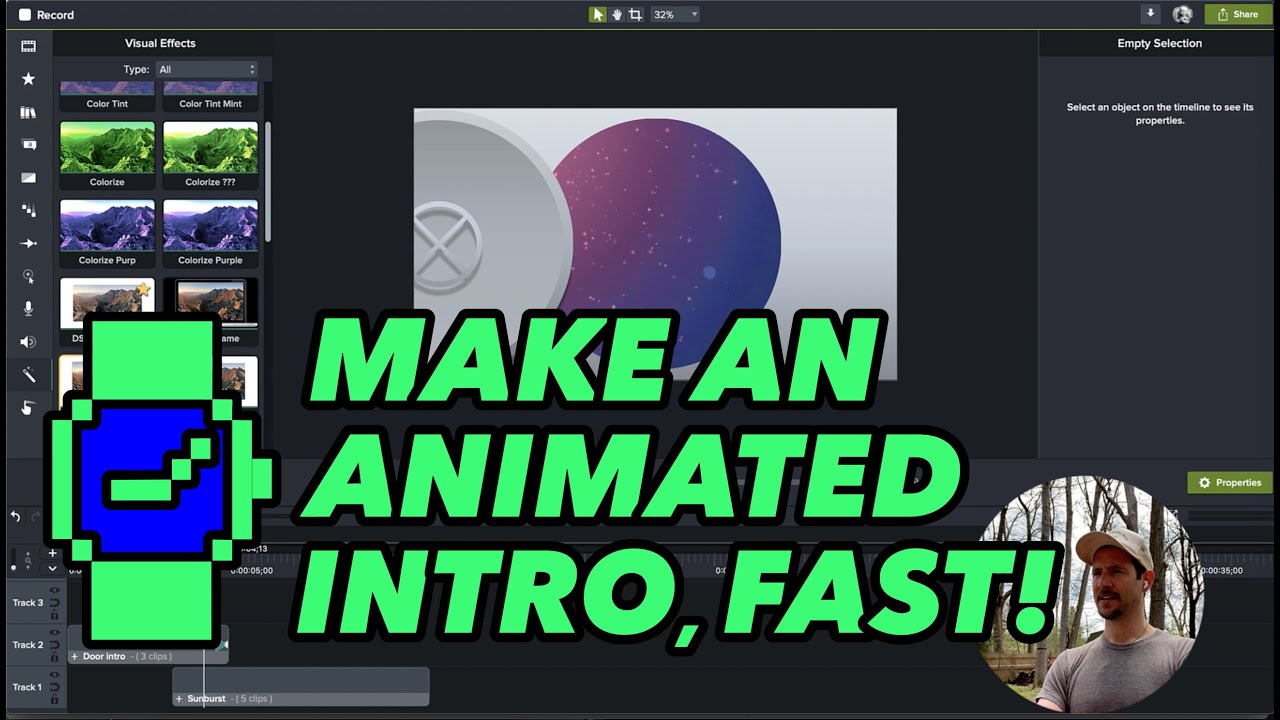 Make a custom intro in Camtasia 2020