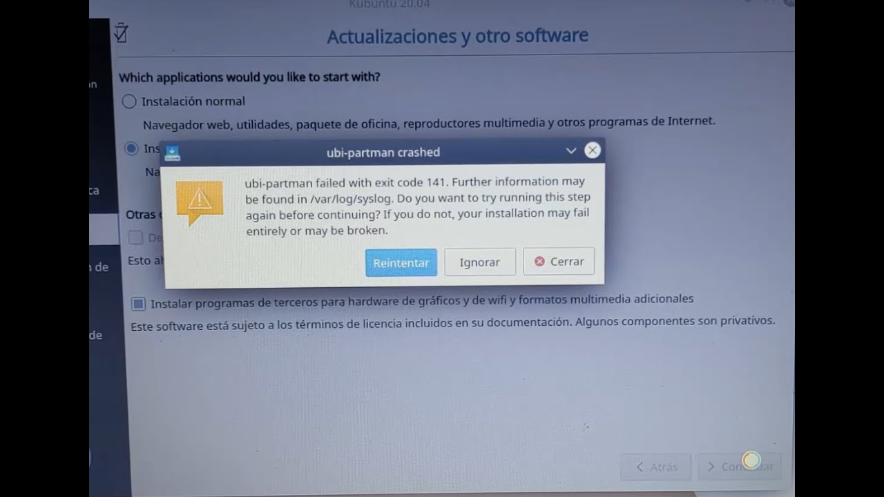 Solución al Error UBI-PARTMAN CRASHED al Instalar Linux o realizar Dual-boot | Tecno-Dev Tutos