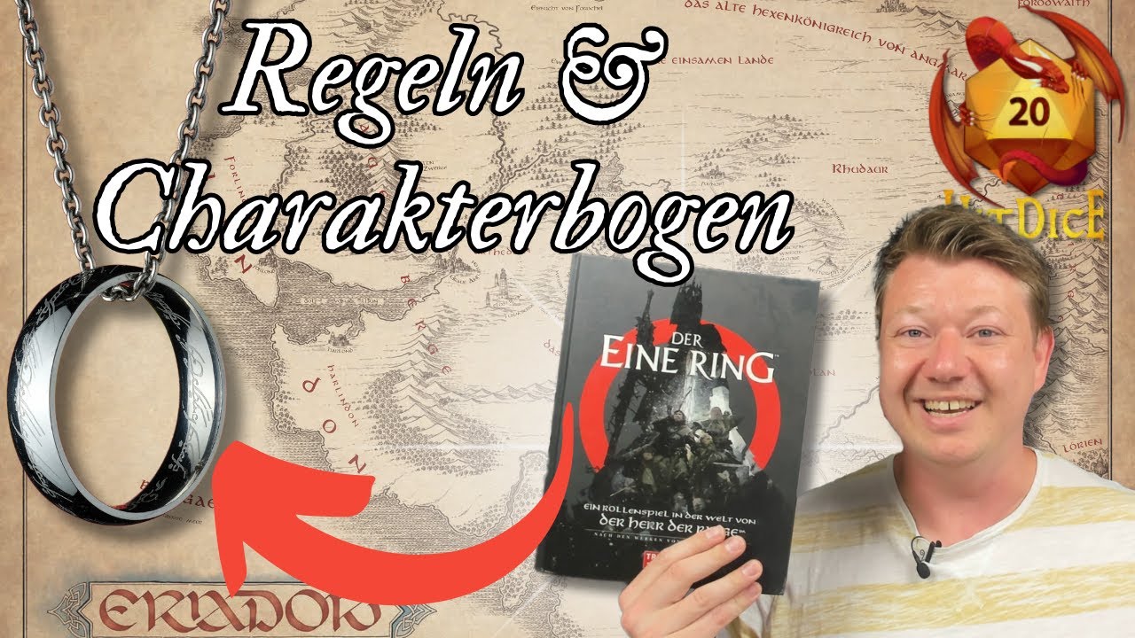 Der Eine Ring 2E | Regeln, W&uuml;rfelsystem und Charakterbogen einfach erkl&auml;rt | DER 2E