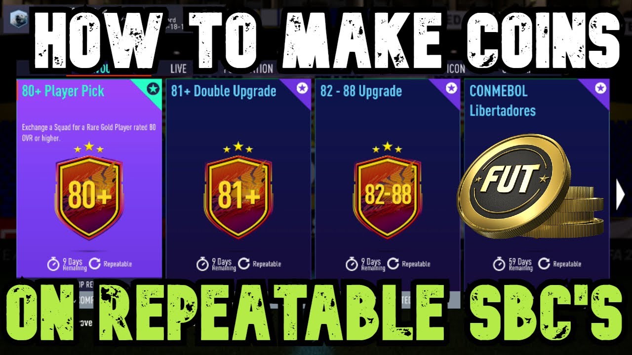 HOW TO MAKE COINS ON REPEATABLE SBC'S IN FIFA 21 Ultimate Team
