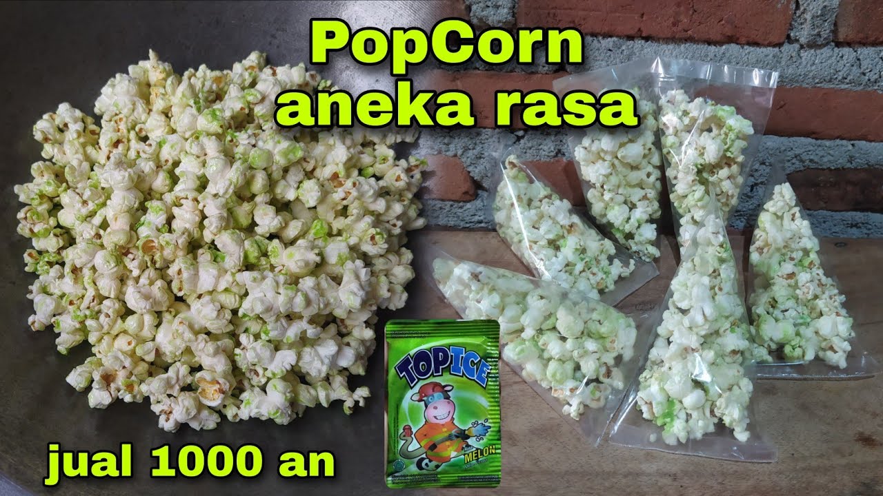 PopCorn aneka rasa , ide jualan 1000 an