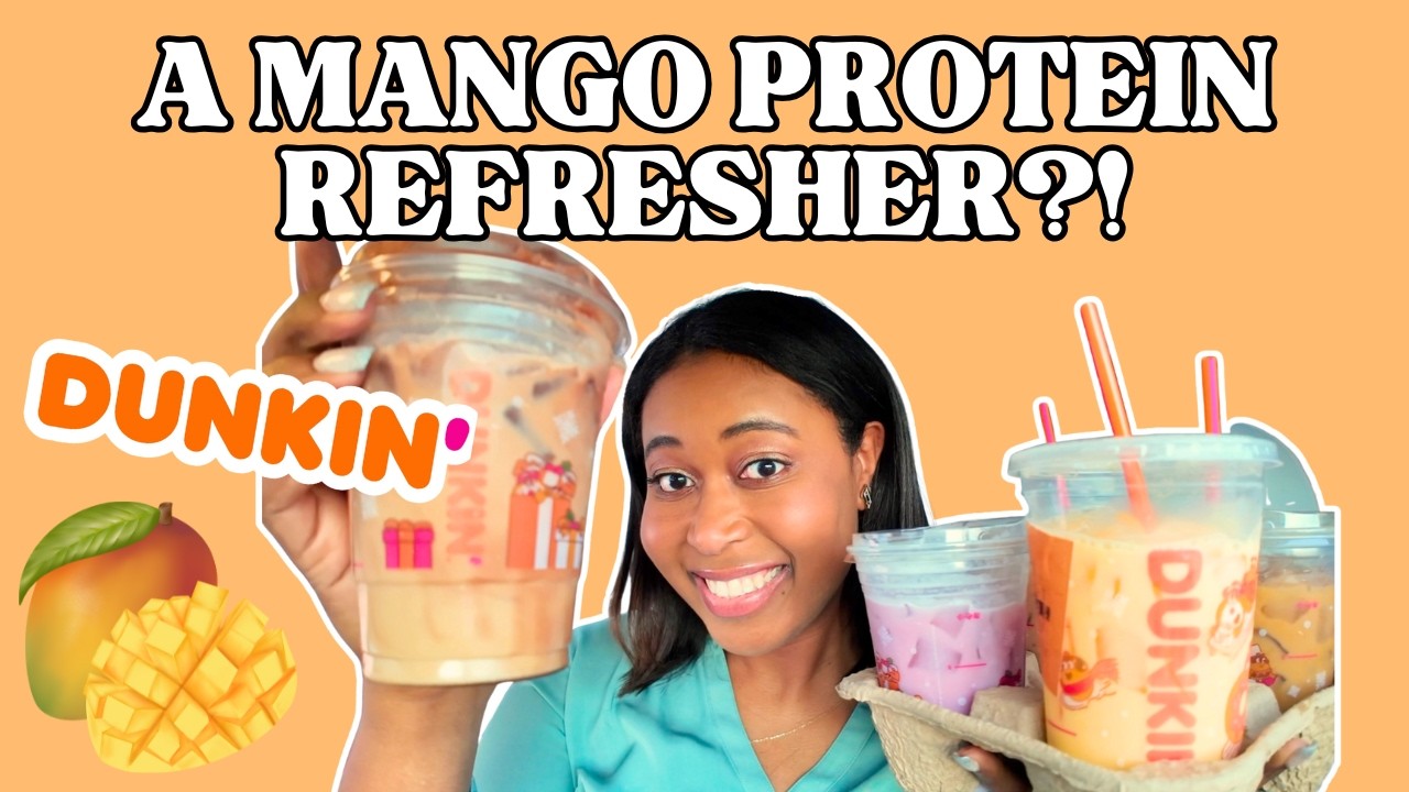 This Protein Drink Actually Doesn't Taste Like Protein #dunkin #healthydrinks