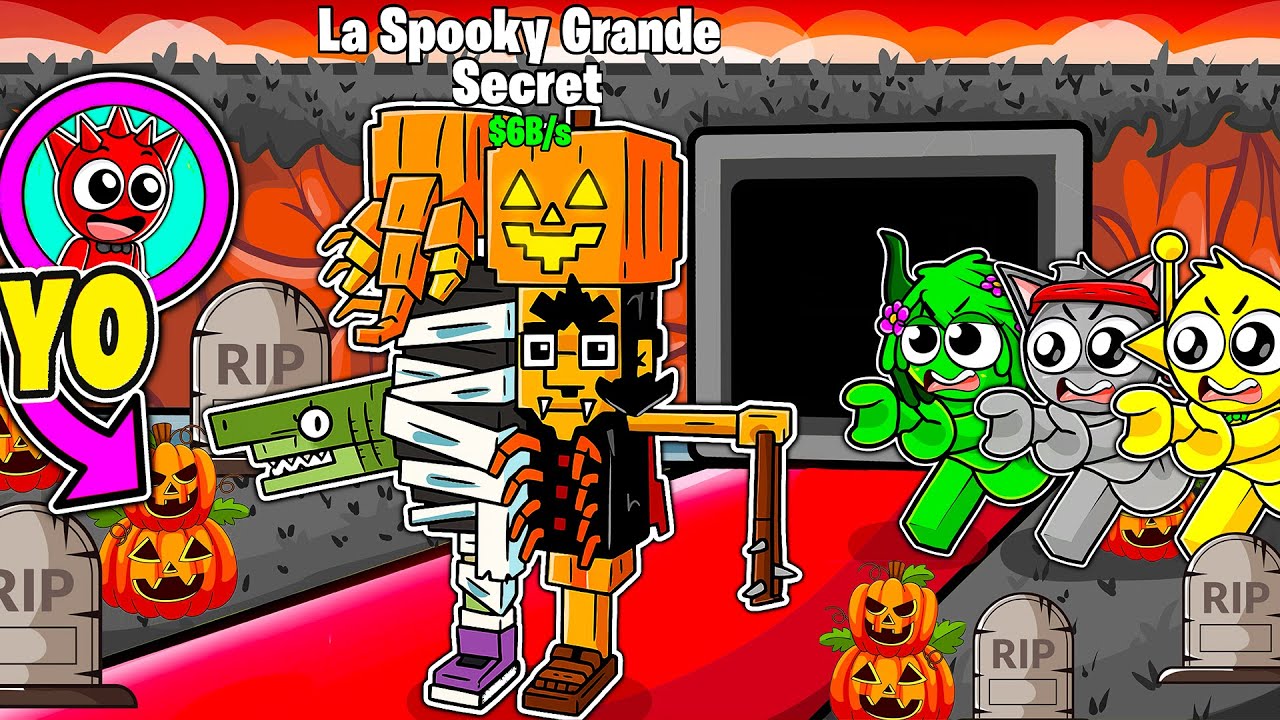 Me Hice Pasar por LA SPOOKY GRANDE en STEAL A BRAINROT de Roblox!