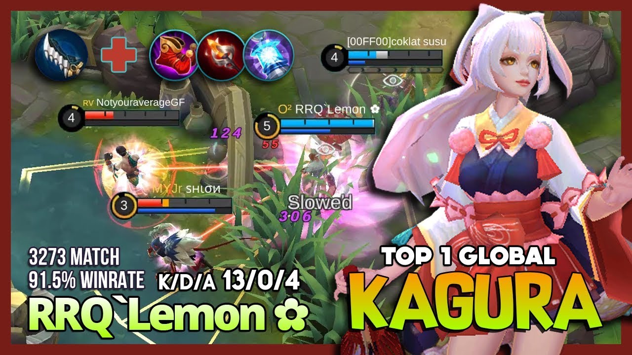 Legend of Kagura? 3k Match with 91.5% Win Rate is Real! RRQ`Lemon ✿ King of Kagura ~ MLBB