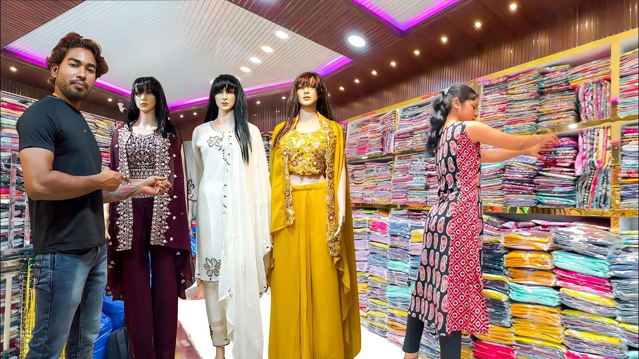✓RD Fashion Santipur Biggest Kurti Wholesale Market  Santipur Kurti Market | Kurti Wholesale Market