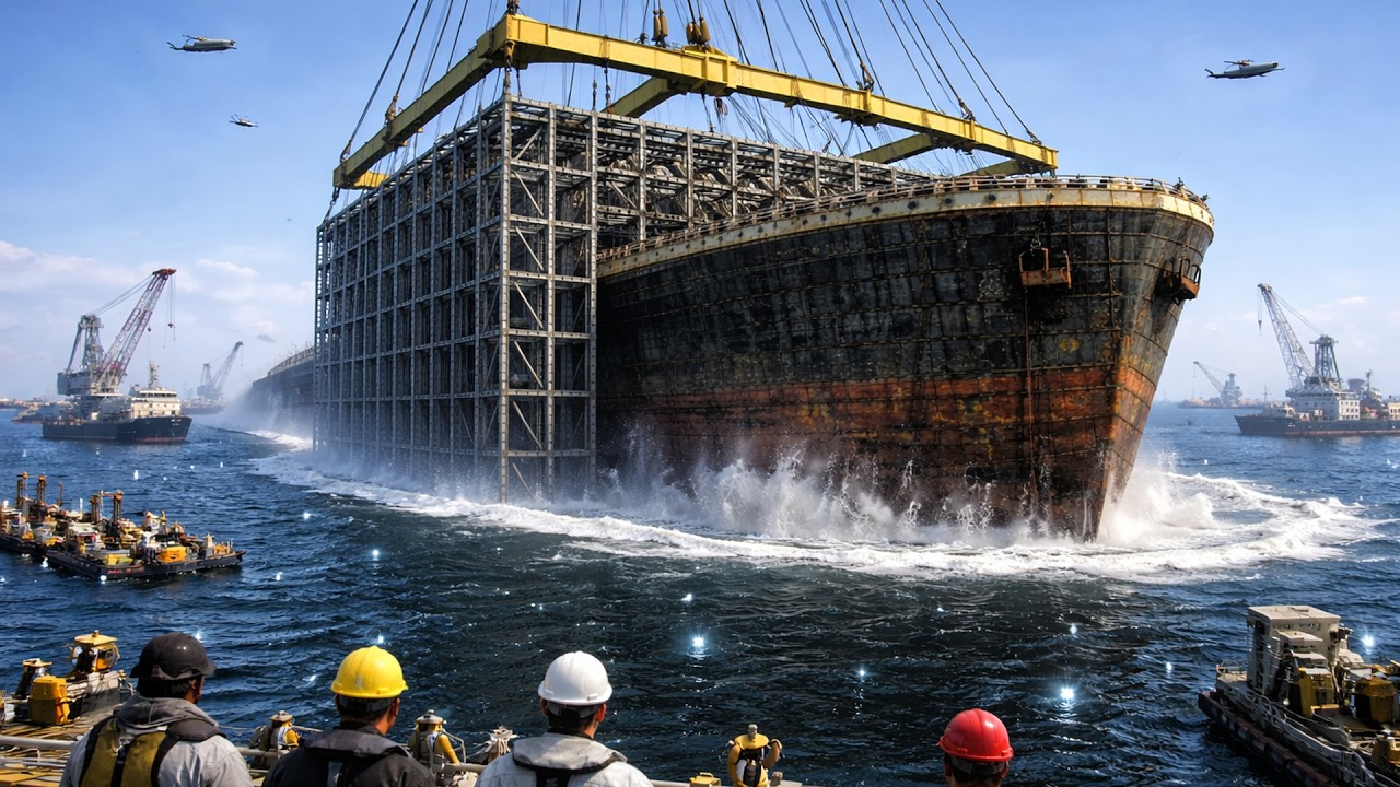 Biggest Restoration - How Titanic Ship Was Restored - EP1: Largest Lift Ever Attempted - Full ASMR
