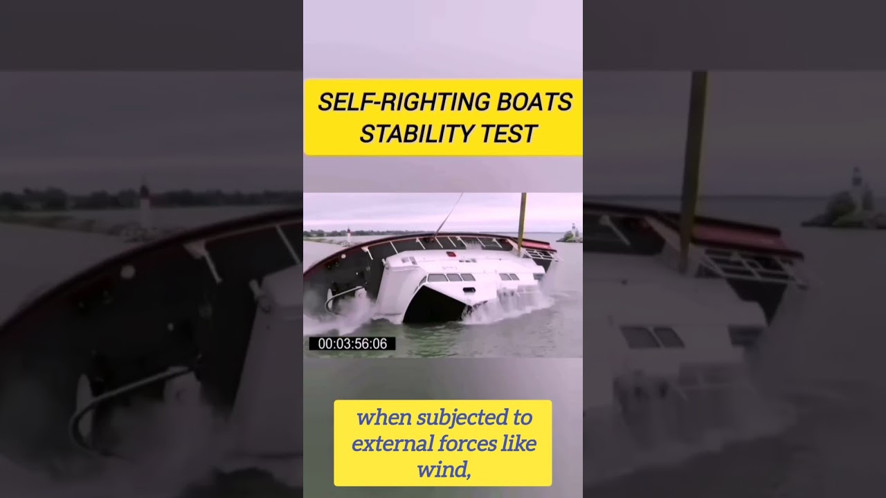 Self-Righting Boats Stability Test #boat #technology
