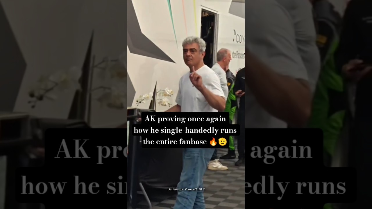 He knows How to control his fans 🤫 Ajith Kumar Recent Whistle Fans AK Controlling with silence Video