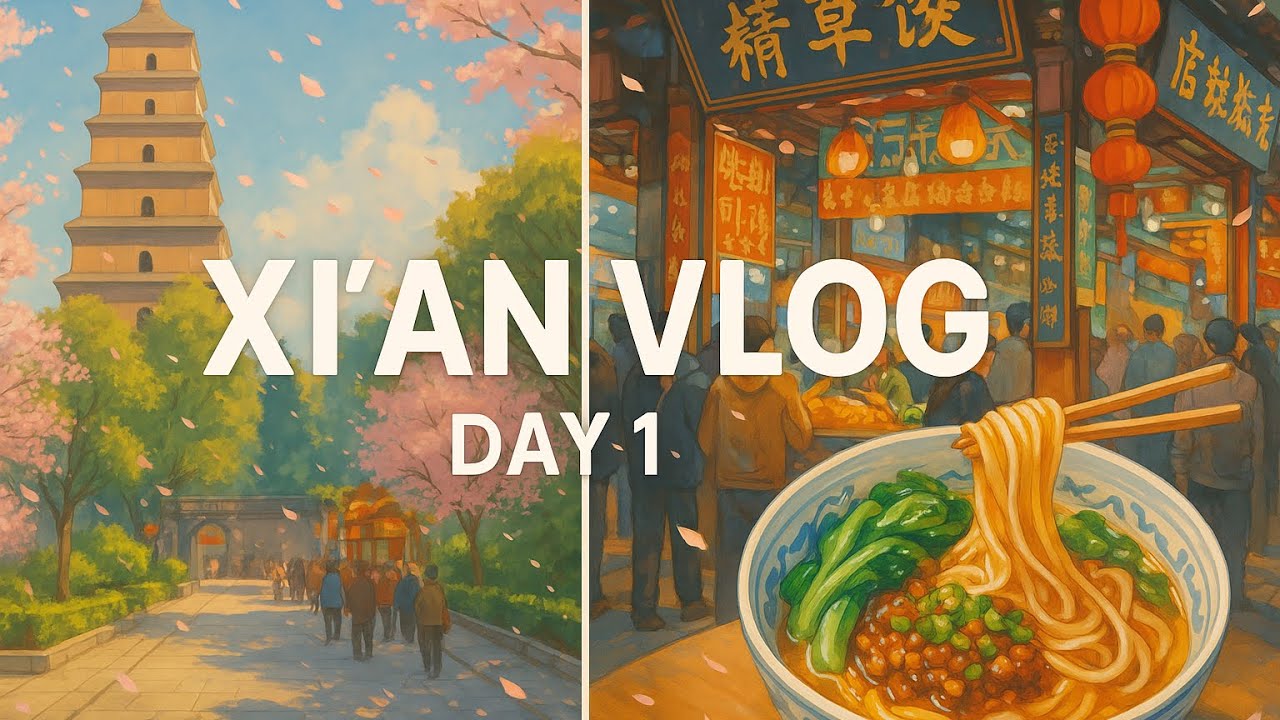 Day 1 in Xi'an, China: Exploring Xiaonanmen morning Market & Tasting Ruo Jia Bao Biang Biang Noodles